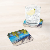 Schaduwen op het strand kartonnen onderzetters (Insitu)