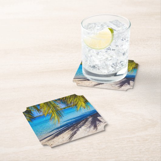 Schaduwen op het strand kartonnen onderzetters (Insitu)