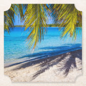 Schaduwen op het strand kartonnen onderzetters (Voorkant)