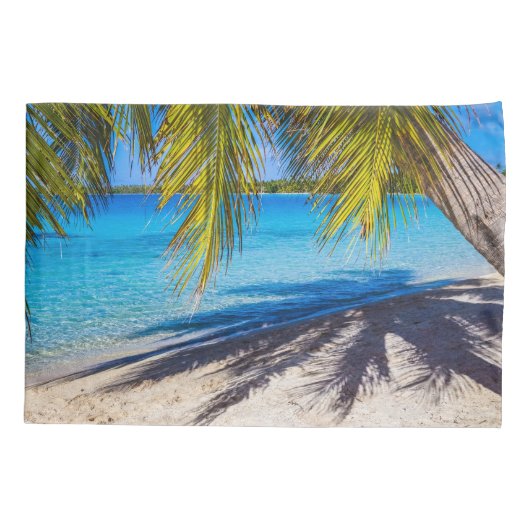 Schaduwen op het strand kussensloop (Achterkant)