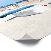 Schaduwen op het strand poster (Hoek)