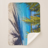 Schaduwen op het strand sherpa deken (Voorkant)