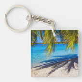 Schaduwen op het strand sleutelhanger (Voorkant)