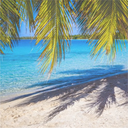 Schaduwen op het strand sticker (Voorkant)