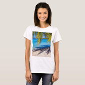 Schaduwen op het strand t-shirt (Voorkant volledig)