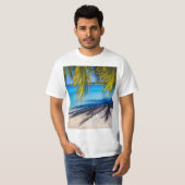 Schaduwen op het strand t-shirt (Voorkant volledig)