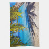 Schaduwen op het strand theedoek (Verticaal)