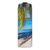 Schaduwen op het strand thermosbeker (Voorkant)