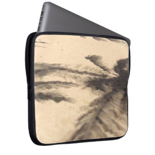 Schaduwen op het zand laptop sleeve
