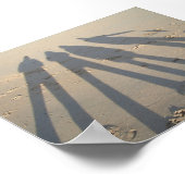 Schaduwen op zand poster (Hoek)