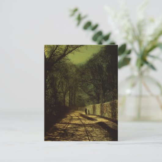 Schaduwen over de muur van het Park, het Roundhay Briefkaart (Staand voorkant)