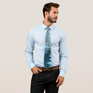 Schaduwen over water stropdas