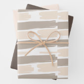 Schaduwen van beige verf inpakpapier vel (In situ)