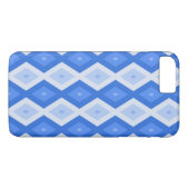 Schaduwen van blauw diamantpatroon Case-Mate iPhone case (Achterkant (Horizontaal))