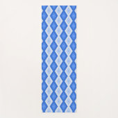 Schaduwen van blauw diamantpatroon yogamat (Voorkant)