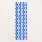 Schaduwen van blauw diamantpatroon yogamat (Achterkant)