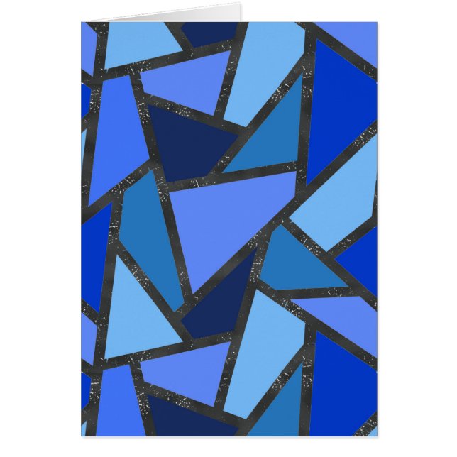Schaduwen van blauw gekleurd glas (Voorkant)