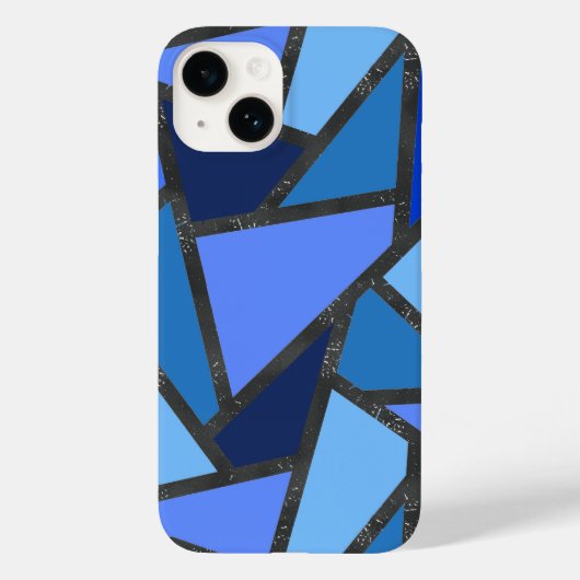 Schaduwen van blauw gekleurd glas Case-Mate iPhone case (Achterkant)