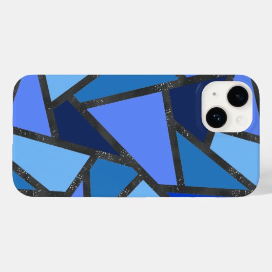 Schaduwen van blauw gekleurd glas Case-Mate iPhone case (Achterkant (horizontaal))