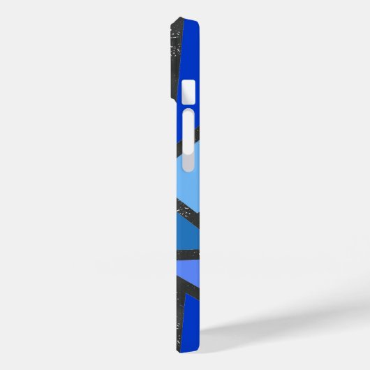 Schaduwen van blauw gekleurd glas Case-Mate iPhone case (Achterkant / Links)