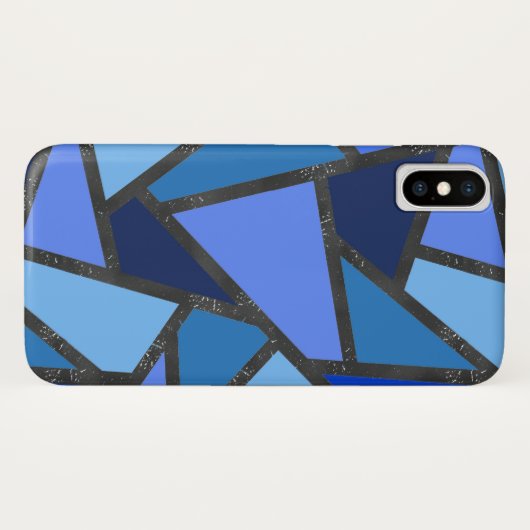 Schaduwen van blauw gekleurd glas Case-Mate iPhone case (Achterkant (horizontaal))