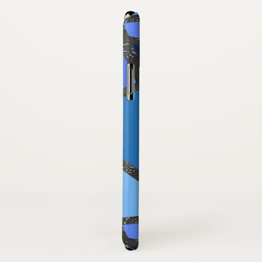 Schaduwen van blauw gekleurd glas Case-Mate iPhone case (Achterkant / rechts)