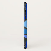 Schaduwen van blauw gekleurd glas Case-Mate iPhone case (Achterkant/links)