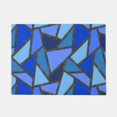 Schaduwen van blauw gekleurd glas deurmat (Voorkant)