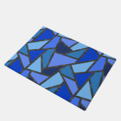 Schaduwen van blauw gekleurd glas deurmat (Schuin)