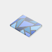 Schaduwen van blauw gekleurd glas post-it® notes (Schuin)