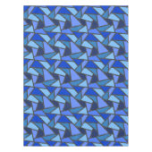 Schaduwen van blauw gekleurd glas tafelkleed (Voorkant)