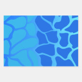 Schaduwen van blauw gradiënt die papier verpakt inpakpapier vel (Voorkant 3)