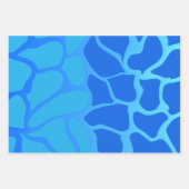 Schaduwen van blauw gradiënt die papier verpakt inpakpapier vel (Voorkant 2)