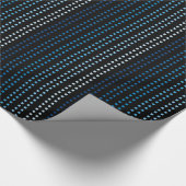 Schaduwen van Blauw met Veranderlijke Achtergrondk Cadeaupapier (Hoek)