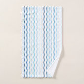 Schaduwen van Blauw met Veranderlijke Achtergrondk Handdoek (Handdoek)