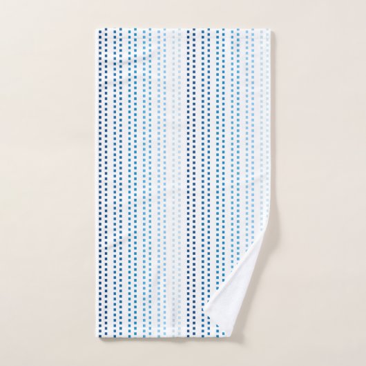 Schaduwen van Blauw met Veranderlijke Achtergrondk Handdoek (Handdoek)