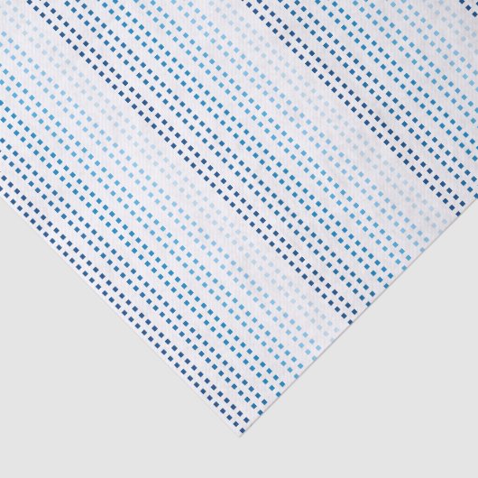 Schaduwen van Blauw met Veranderlijke Achtergrondk Tissuepapier (Detail)