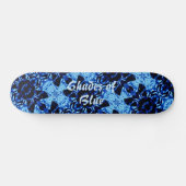 schaduwen van blauw patroon persoonlijk skateboard (Horizontaal)