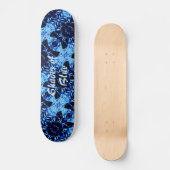 schaduwen van blauw patroon persoonlijk skateboard (Voorkant)