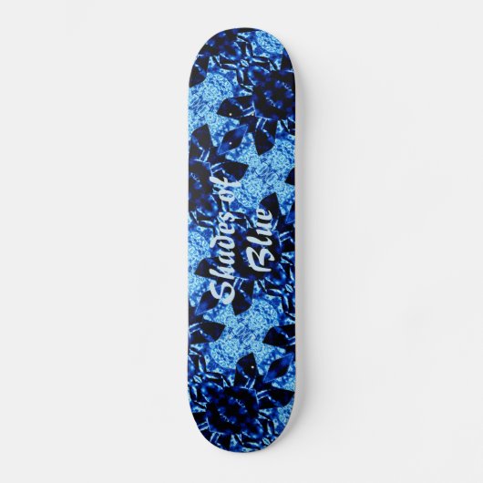  schaduwen van blauw patroon persoonlijk skateboard (Voorkant)