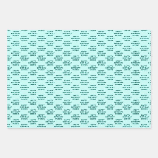 Schaduwen van Blauwgroen papierbladen voor het ver Inpakpapier Vel (Voorkant 3)