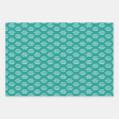 Schaduwen van Blauwgroen papierbladen voor het ver Inpakpapier Vel (Voorkant 2)