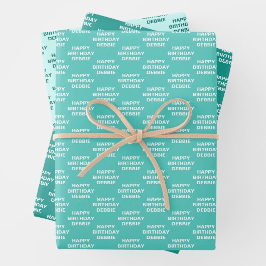 Schaduwen van Blauwgroen papierbladen voor het ver Inpakpapier Vel (In situ)