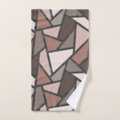 Schaduwen van bruin gekleurd glas bad handdoek (Handdoek)