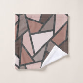 Schaduwen van bruin gekleurd glas bad handdoek (Wasdoekje)