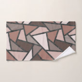 Schaduwen van bruin gekleurd glas bad handdoek (Handdoek)