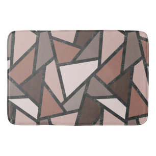 Schaduwen van bruin gekleurd glas badmat