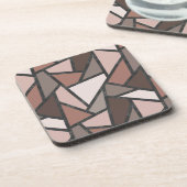 Schaduwen van bruin gekleurd glas bier onderzetter (Linkerzijde)