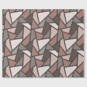 Schaduwen van bruin gekleurd glas cadeaupapier (Vlak)