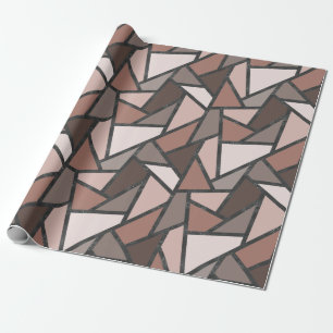 Schaduwen van bruin gekleurd glas cadeaupapier